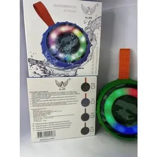 Caixa de Som Bluetooth LED AL-818
