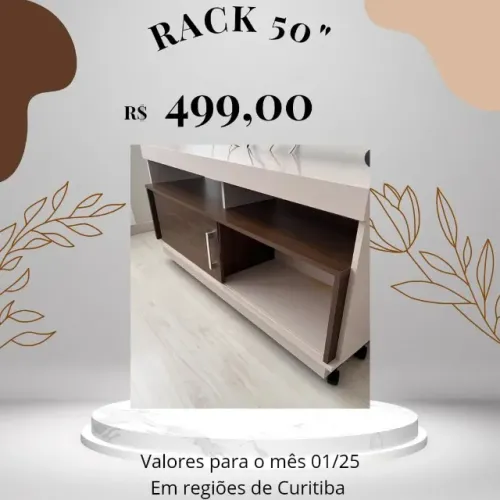 Promoção Rack 50''  - 07/01/25