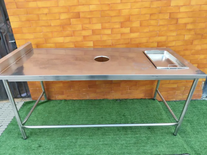 Mesa de Aço inox industrial 