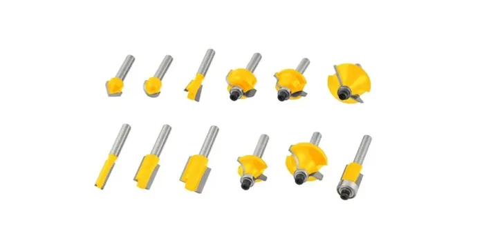 Fresas Para Tupia Com Haste 6mm - 14pcs