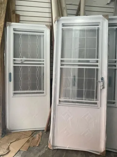 Portas de Aço com Grade de Proteção / entregamos a domicílio 