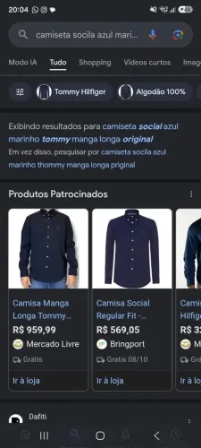 Camiseta social tommy original