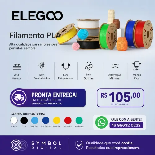 FILAMENTO PLA ELEGOO - PRONTA ENTREGA!