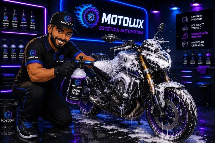 Lavagem de moto a domicílio