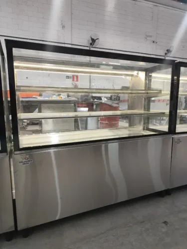 Vitrine Estufa 1200mm Inox Aquecida para Exposição