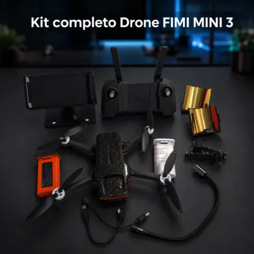 Drone FIMI Mini 3 Kit Completo ? Case, 2 Baterias, Antena YAGI