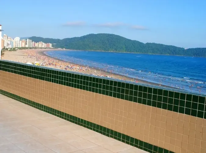 kitnet - Prédio Frente ao Mar - Praia Grande - Vila Guilhermina - Kit net Apto - Temporada