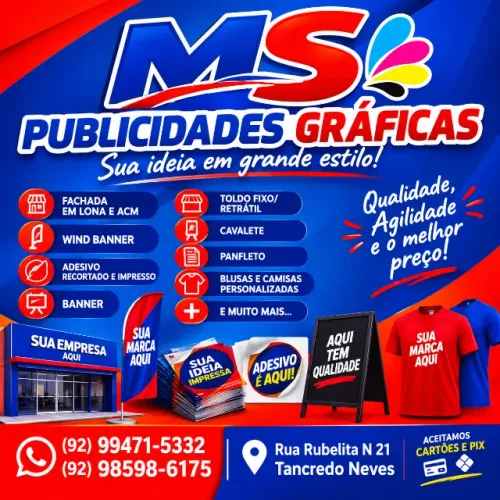 Fachada em lona impressa