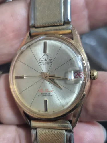 Relógio MONDAINE ANCRE 25 RUBIS - AUTOMÁTICO SUÍÇO - REVISADO
