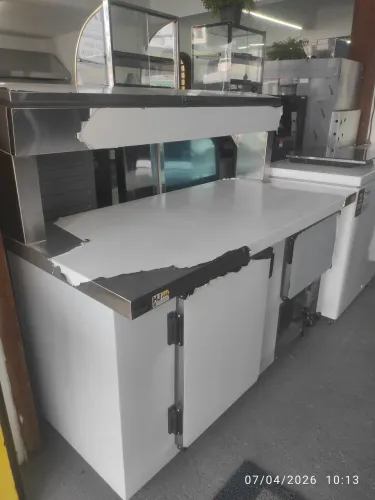 Bh balcão refrigerado com condimentadora
