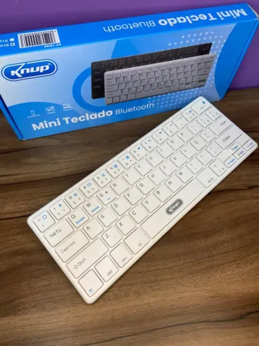 Mini teclado knup bluetooth Branco an9