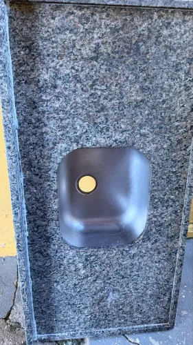 Pia de cozinha em mármore