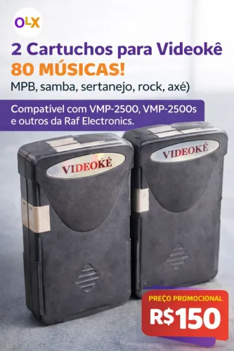 Kit 2 Cartuchos Videokê Raf - Compatível VMP?2500 / VMP?2500s