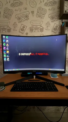Monitor gamer Samsung Odyssey G5 27 polegadas curvo 165hz QHD