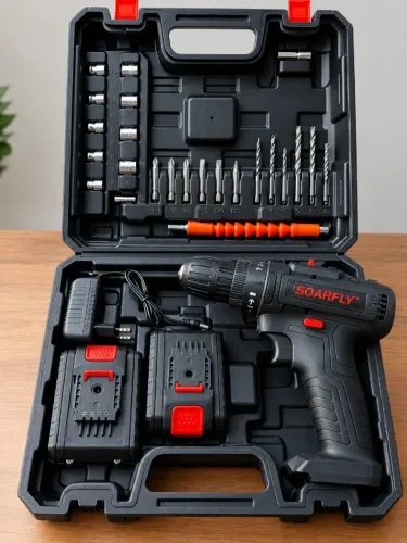 Parafusadeira e Furadeira de Impacto 48V - 2 Baterias + Maleta