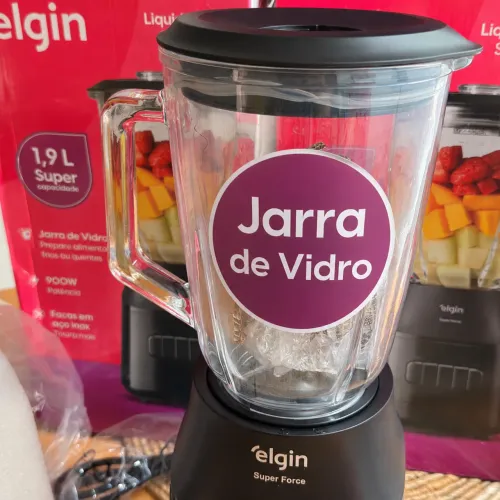 Liquidificador Jarra de Vidro Elgin Super Force 900W 1,9L 127v [LACRADO]