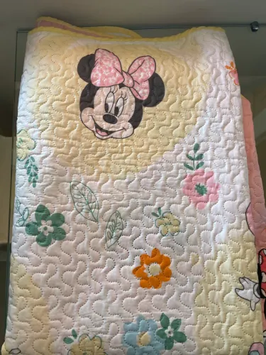 Cobre leito infantil menina dupla face