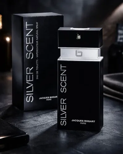 Perfume silver scent intense 100ml Jacques Bogart selo Adipec volume de unidade 100ml