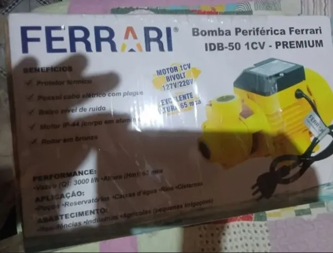 Vendo bomba d'água periférica Ferrari nova 