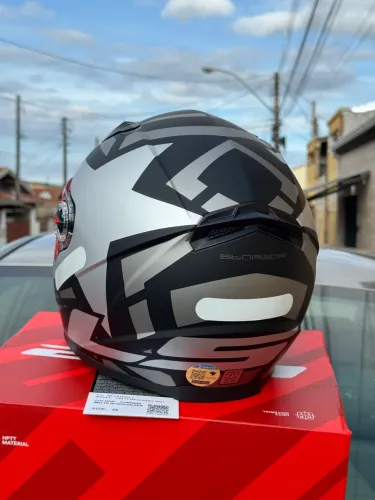 Capacete ls2 starwar preto/cinza fosco