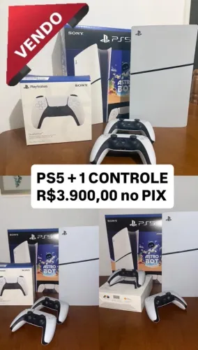 PlayStation 5 + 1 CONTROLE ORIGINAL DA SONY