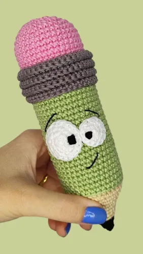 Lápis Amigurumi