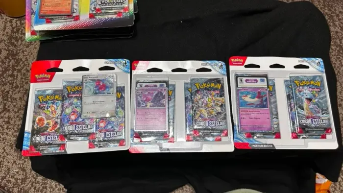 3x Blisters Escarlate e Violeta 7 - Coroa Estelar - Pokémon TCG