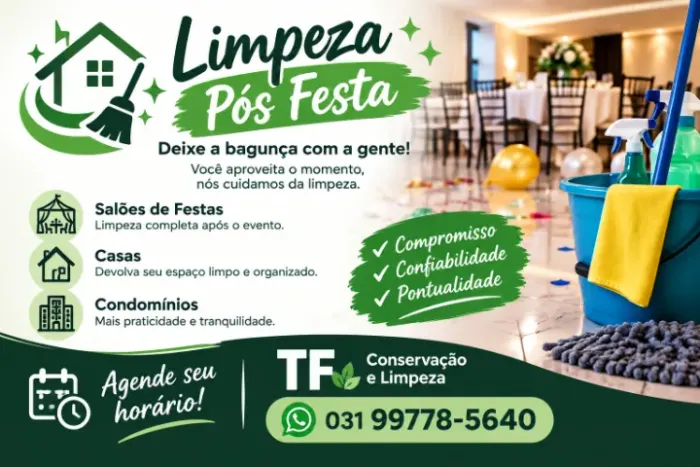 Limpeza Pós Festas