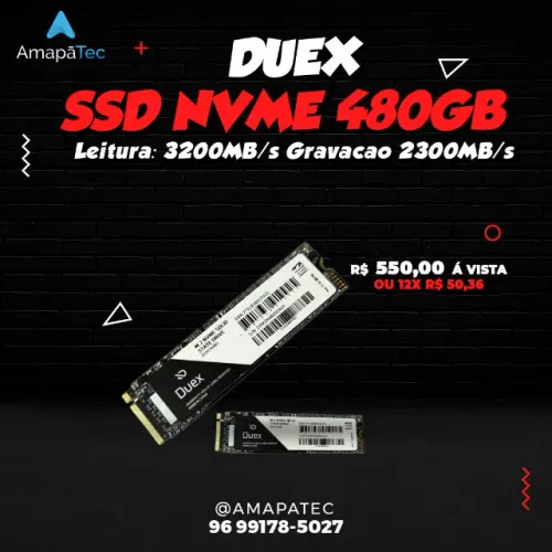 Ssd Nvme 480gb m2 Duex