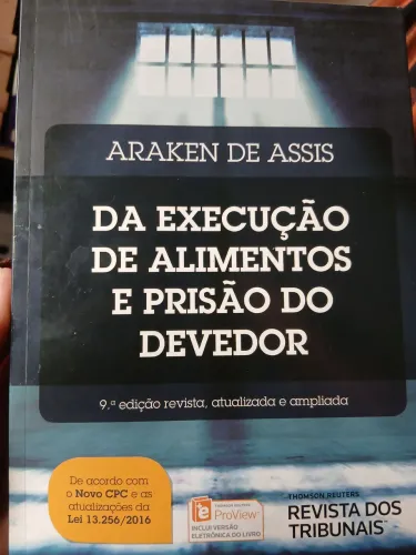 Livro da execução de alimentos e prisão do devedor