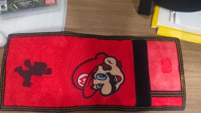 Carteira edição super mario case jogos nintendo switch PowerA