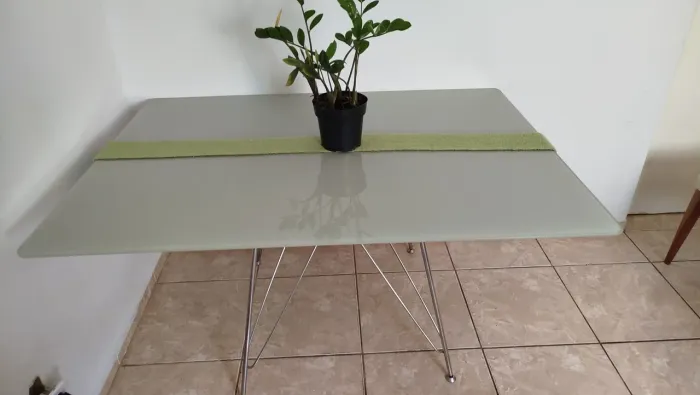 Tampo de vídro 140cm comprimento x 60cm largura
