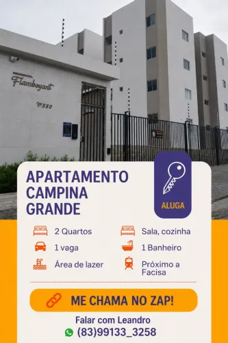 Apartamento para alugar próximo a FACISA !