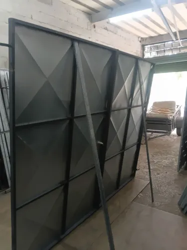 Portão garagem bico diamante novo completo