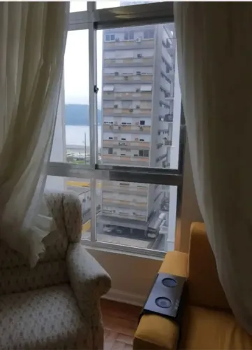 Apartamento mobiliado para locação com 60m² e 1 dormitório na Aparecida - Santos/SP