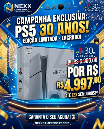 PS5 30 ANOS LACRADO