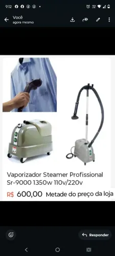 Vaporizador steamer  semi novo metade do preço 