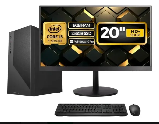 Computador completo i5 4570 8gb ram ssd 256gb monitor Led 75hz