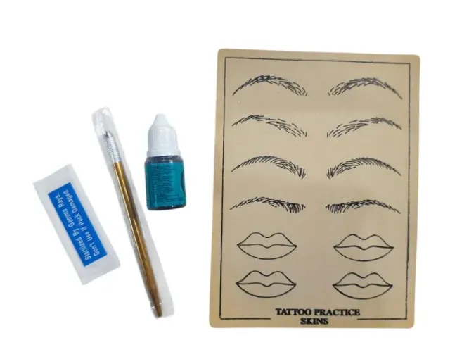 combo iniciante treino: pigmento realista  + pele de silicone