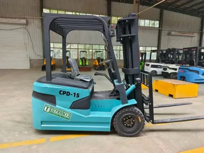 Empilhadeira Elétrica 1Ton-3m, 2Ton-3m, 3T-3m, 5T-3m Tectronix Elevação de até 5m