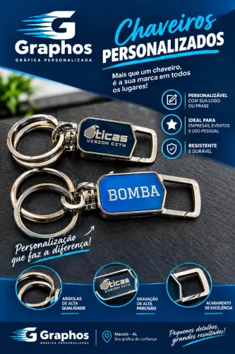 CHAVEIRO PERSONALIZADO A LASER