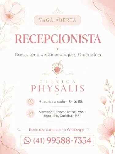 Vaga para recepcionista medicina