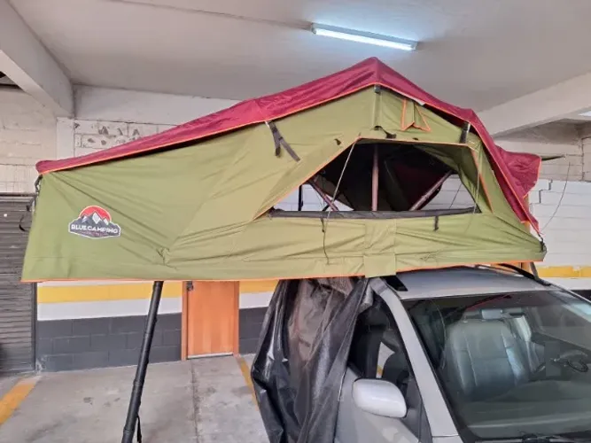 BARRACA DE TETO BLUE CAMPING EXPEDITION DELUXE 1,6 m p/ 4 pess