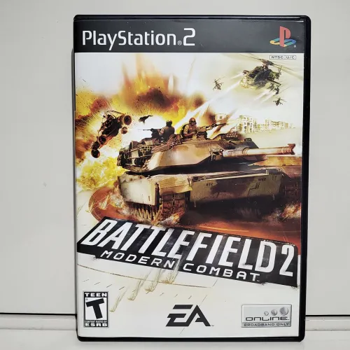 Battlefield 2 Modern Combat PS2 Original Americano Completo Black Label CIB Playstation 2