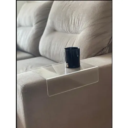 Par de porta copo bandeja para sofa com 25 cm