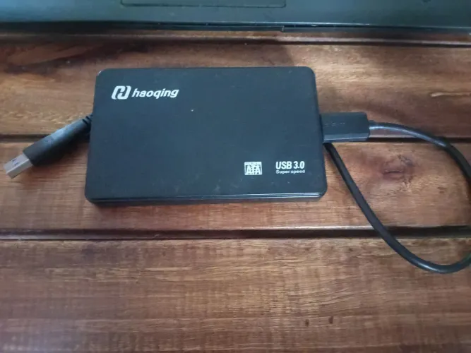 HD Externo Portátil 256GB USB 3.0 com Case e Cabo - Funcionando Perfeitamente