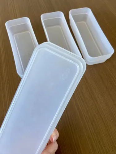 Kit 4 Organizadores de Gaveta 'Ou' Linha Logic | cor: Transparente