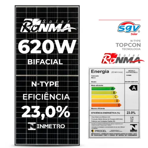Kit solar instalado e homologado - GERAÇAO 1000 kwh/m