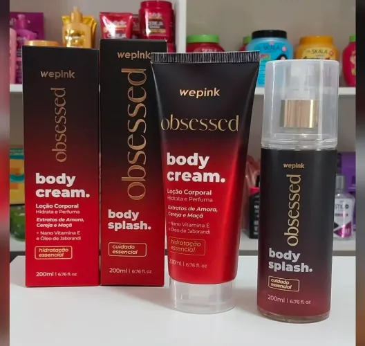 Kit wepink body splash e hidratante obsession