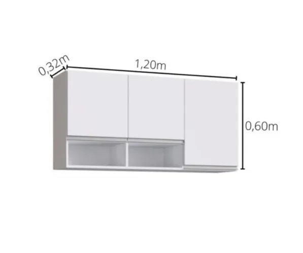 Armário aéreo 1.20cm - entregamos